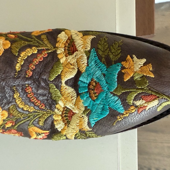 ** Vintage **Old Gringo Jasmine Lace Embroidered Floral Cowboy Boots - Picture 5 of 7